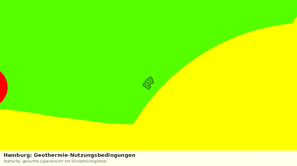 Statische Kartenansicht: Hamburg: Geothermie-Nutzungsbedingungen