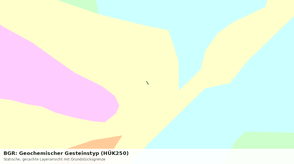 Statische Kartenansicht: BGR: Geochemischer Gesteinstyp (HÜK250)