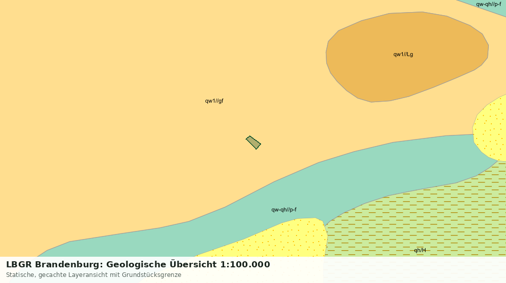 Statische Kartenansicht: LBGR Brandenburg: Geologische Übersicht 1:100.000