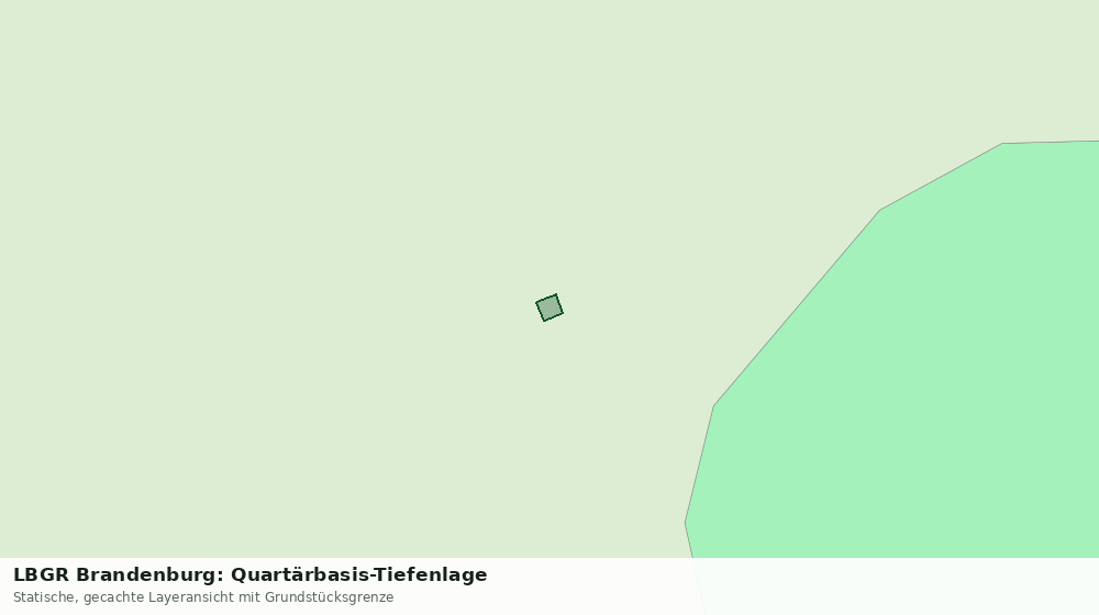 Statische Kartenansicht: LBGR Brandenburg: Quartärbasis-Tiefenlage