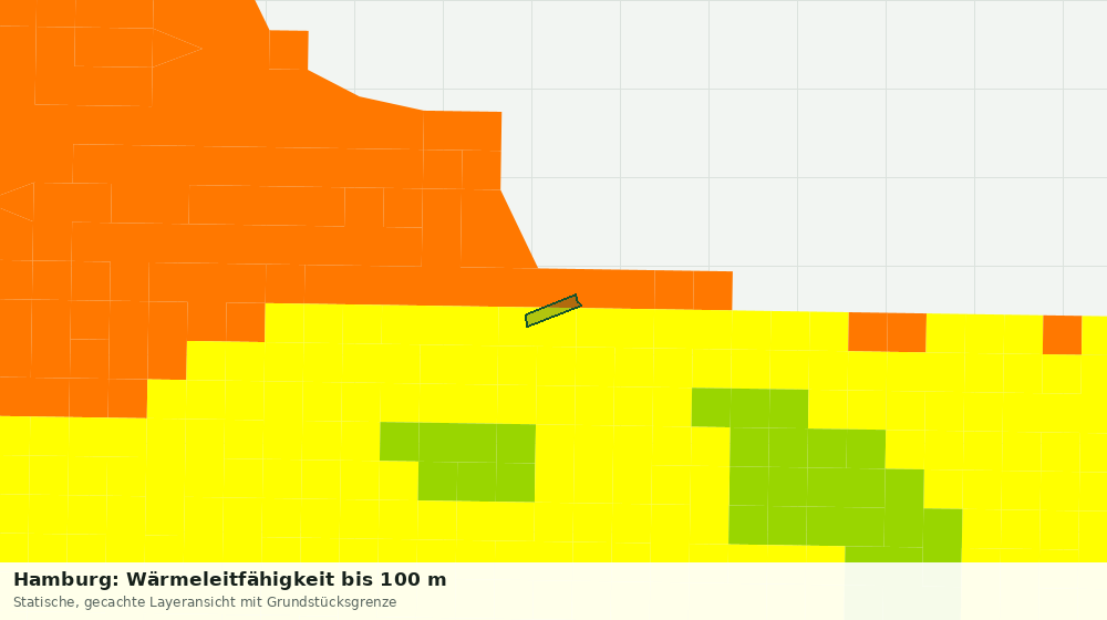 Statische Kartenansicht: Hamburg: Wärmeleitfähigkeit bis 100 m
