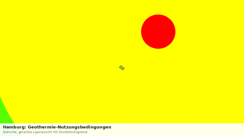 Statische Kartenansicht: Hamburg: Geothermie-Nutzungsbedingungen