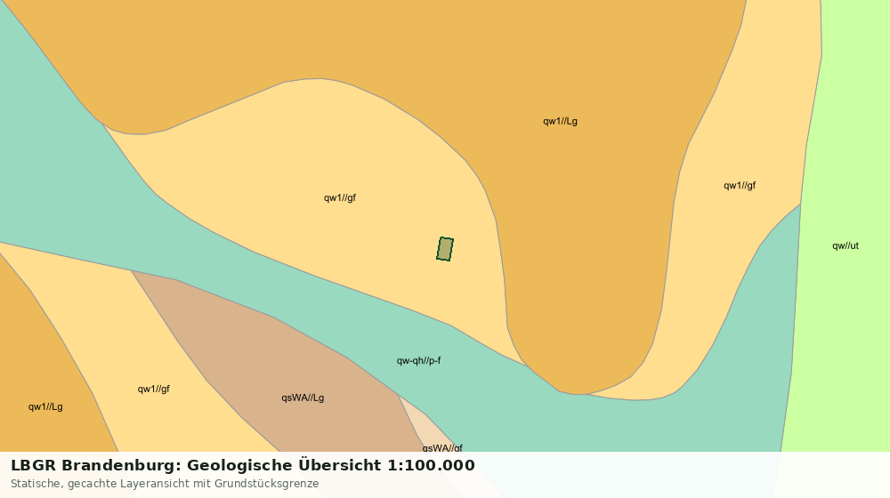 Statische Kartenansicht: LBGR Brandenburg: Geologische Übersicht 1:100.000