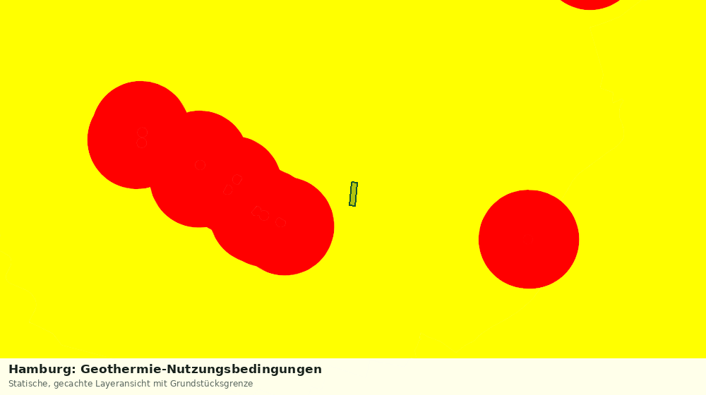 Statische Kartenansicht: Hamburg: Geothermie-Nutzungsbedingungen
