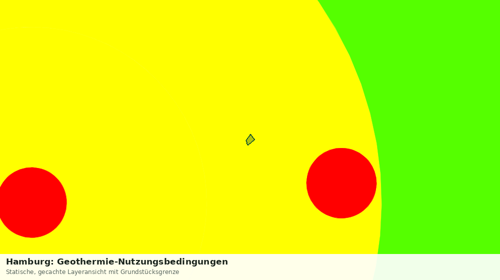 Statische Kartenansicht: Hamburg: Geothermie-Nutzungsbedingungen