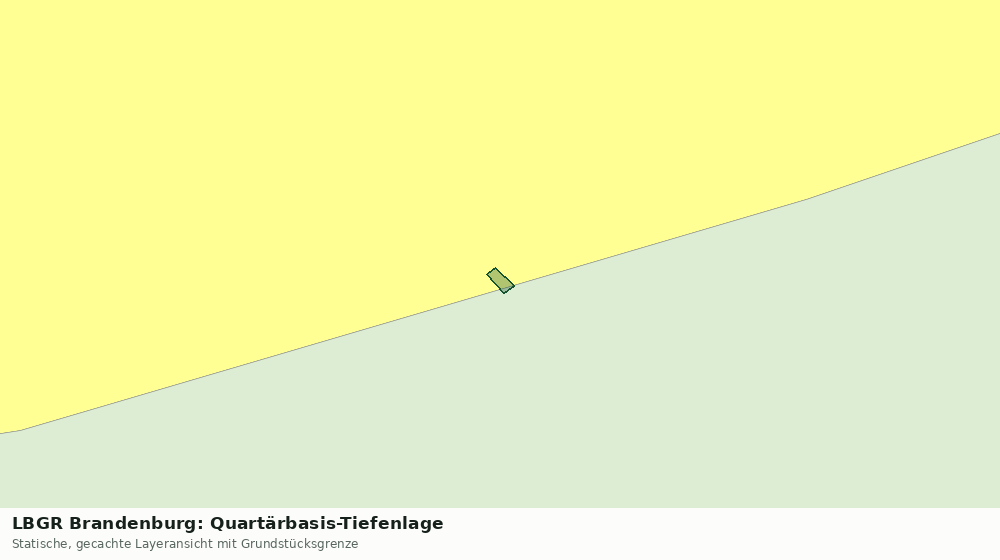 Statische Kartenansicht: LBGR Brandenburg: Quartärbasis-Tiefenlage