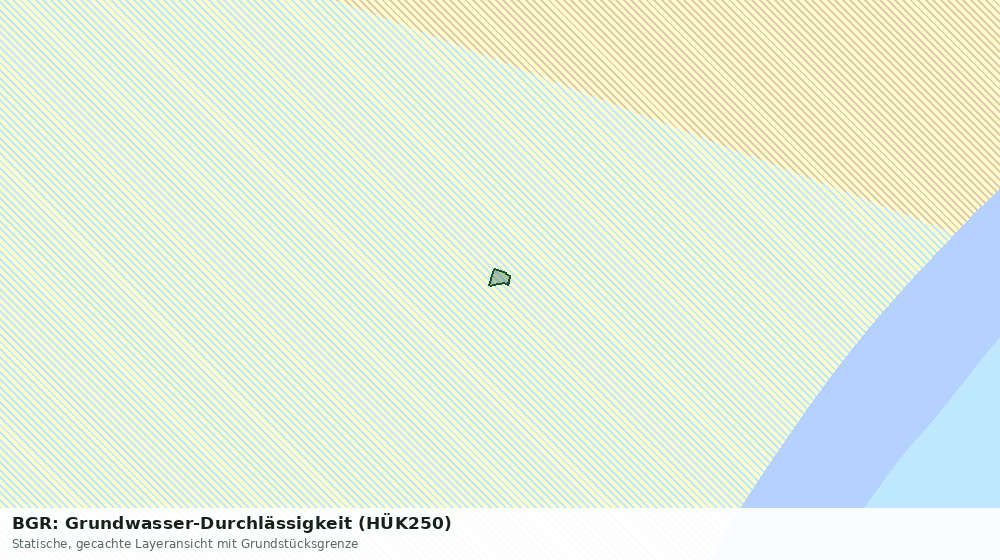 Statische Kartenansicht: BGR: Grundwasser-Durchlässigkeit (HÜK250)