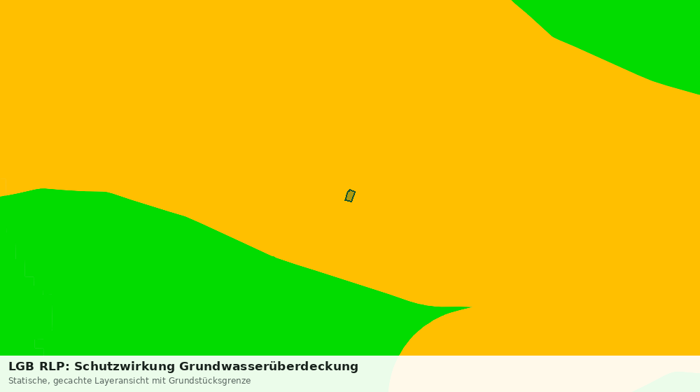 Statische Kartenansicht: LGB RLP: Schutzwirkung Grundwasserüberdeckung
