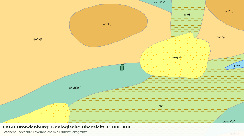 Statische Kartenansicht: LBGR Brandenburg: Geologische Übersicht 1:100.000