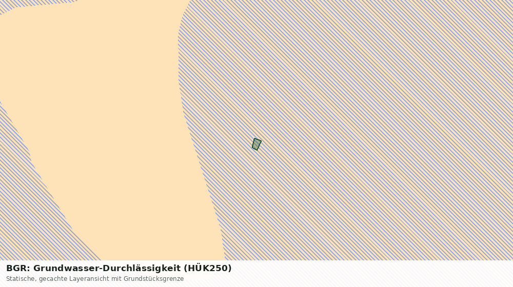 Statische Kartenansicht: BGR: Grundwasser-Durchlässigkeit (HÜK250)