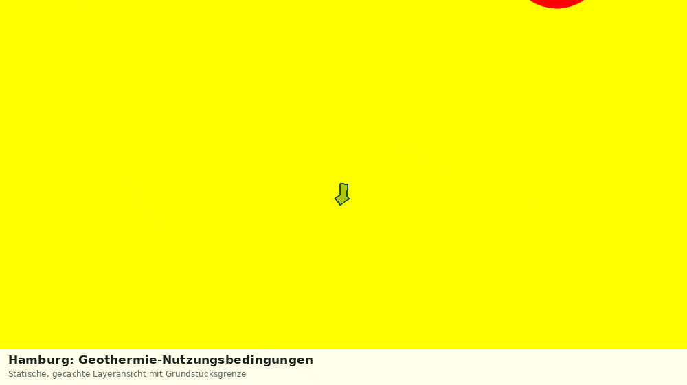 Statische Kartenansicht: Hamburg: Geothermie-Nutzungsbedingungen