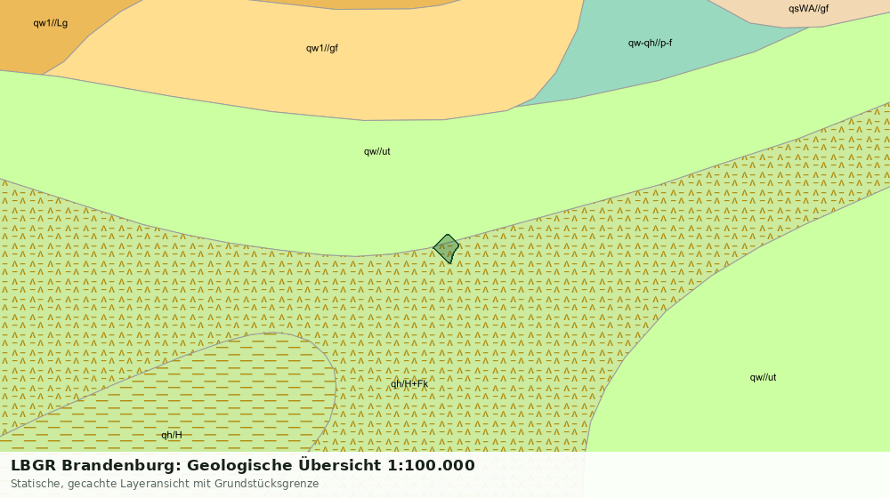 Statische Kartenansicht: LBGR Brandenburg: Geologische Übersicht 1:100.000