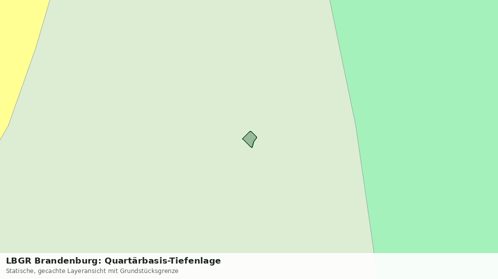 Statische Kartenansicht: LBGR Brandenburg: Quartärbasis-Tiefenlage