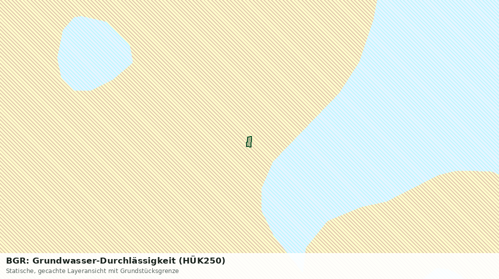 Statische Kartenansicht: BGR: Grundwasser-Durchlässigkeit (HÜK250)