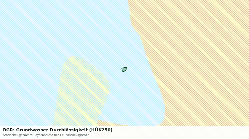 Statische Kartenansicht: BGR: Grundwasser-Durchlässigkeit (HÜK250)