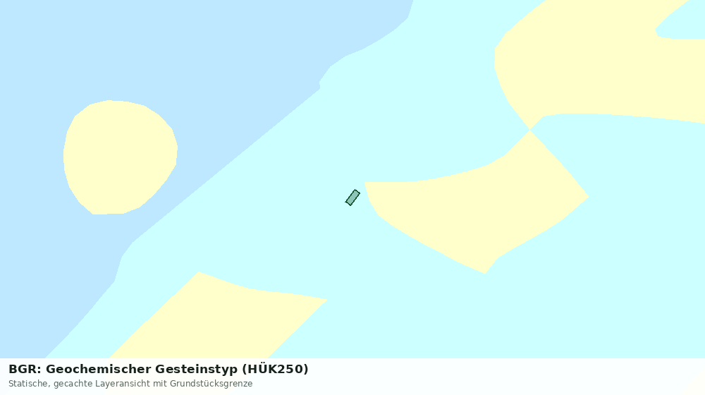 Statische Kartenansicht: BGR: Geochemischer Gesteinstyp (HÜK250)