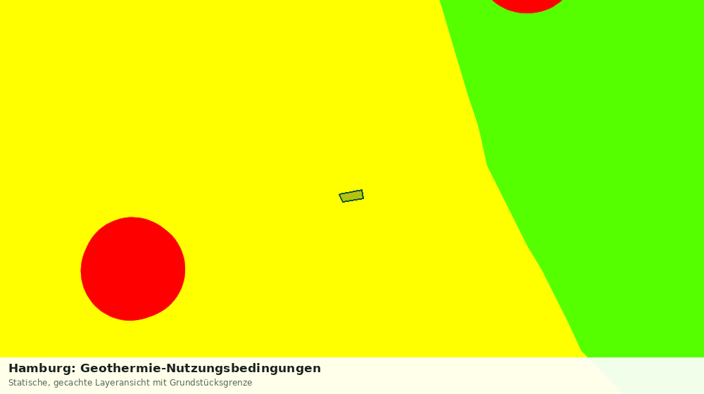 Statische Kartenansicht: Hamburg: Geothermie-Nutzungsbedingungen