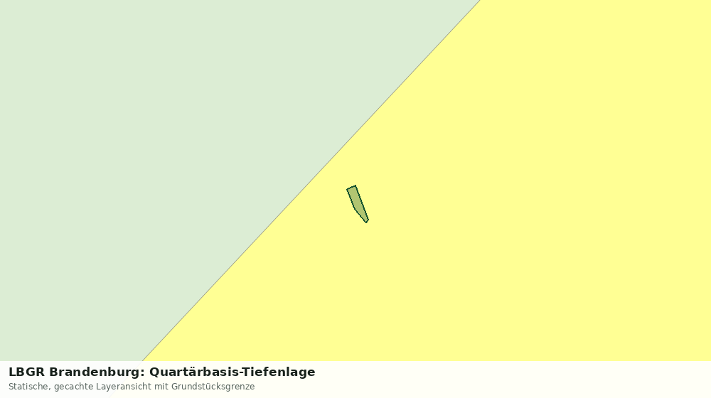 Statische Kartenansicht: LBGR Brandenburg: Quartärbasis-Tiefenlage