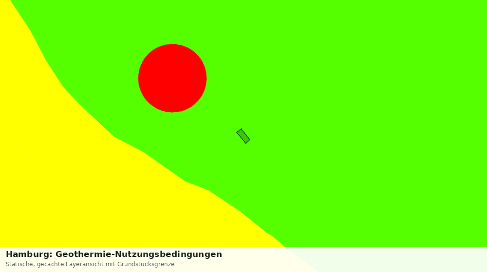 Statische Kartenansicht: Hamburg: Geothermie-Nutzungsbedingungen