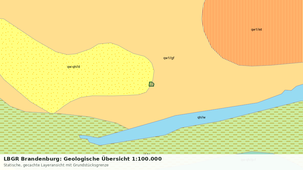 Statische Kartenansicht: LBGR Brandenburg: Geologische Übersicht 1:100.000