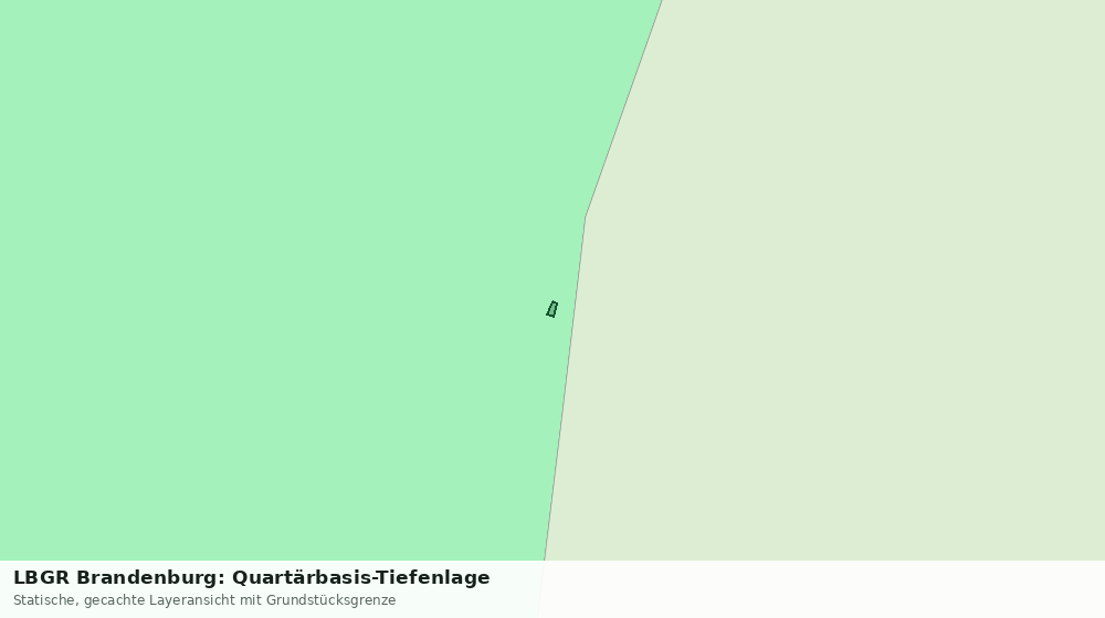 Statische Kartenansicht: LBGR Brandenburg: Quartärbasis-Tiefenlage
