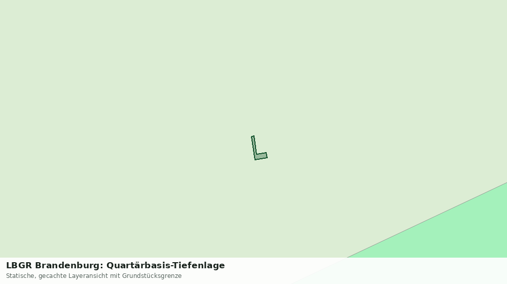Statische Kartenansicht: LBGR Brandenburg: Quartärbasis-Tiefenlage