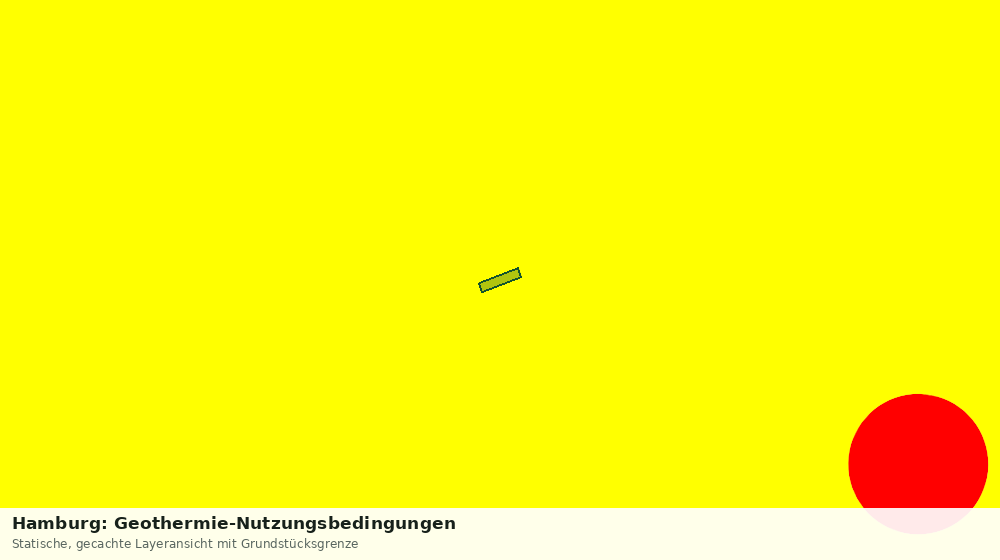 Statische Kartenansicht: Hamburg: Geothermie-Nutzungsbedingungen