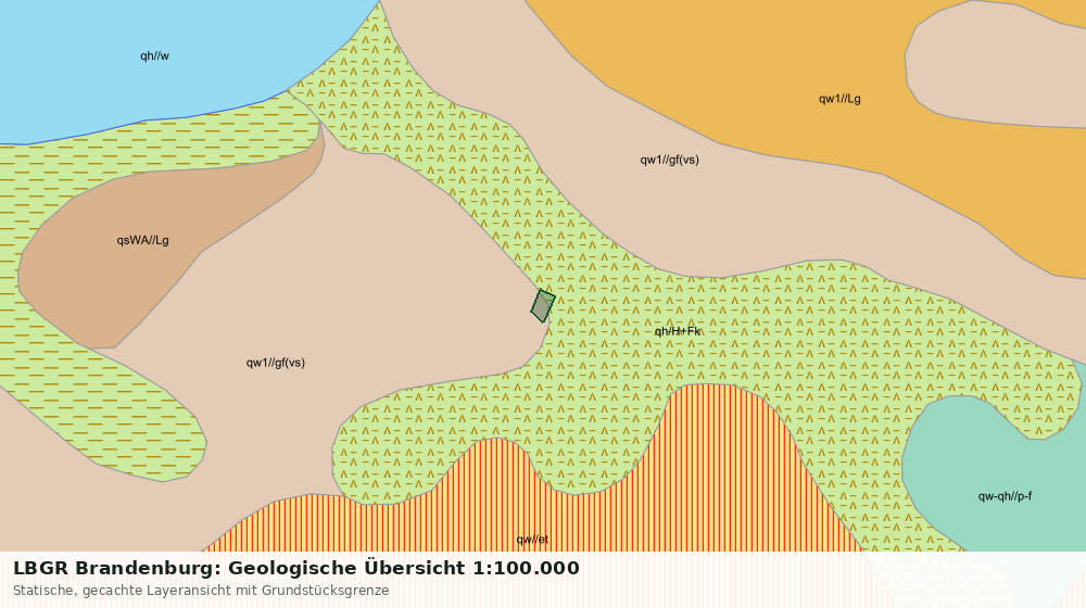 Statische Kartenansicht: LBGR Brandenburg: Geologische Übersicht 1:100.000