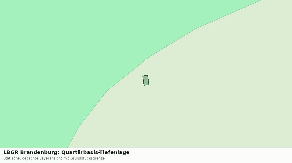 Statische Kartenansicht: LBGR Brandenburg: Quartärbasis-Tiefenlage