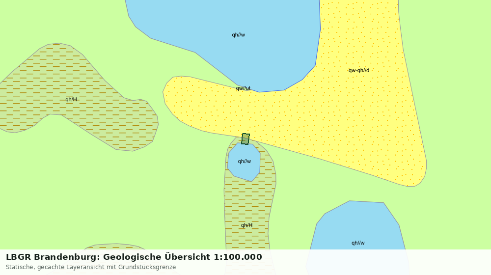 Statische Kartenansicht: LBGR Brandenburg: Geologische Übersicht 1:100.000