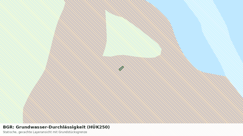 Statische Kartenansicht: BGR: Grundwasser-Durchlässigkeit (HÜK250)