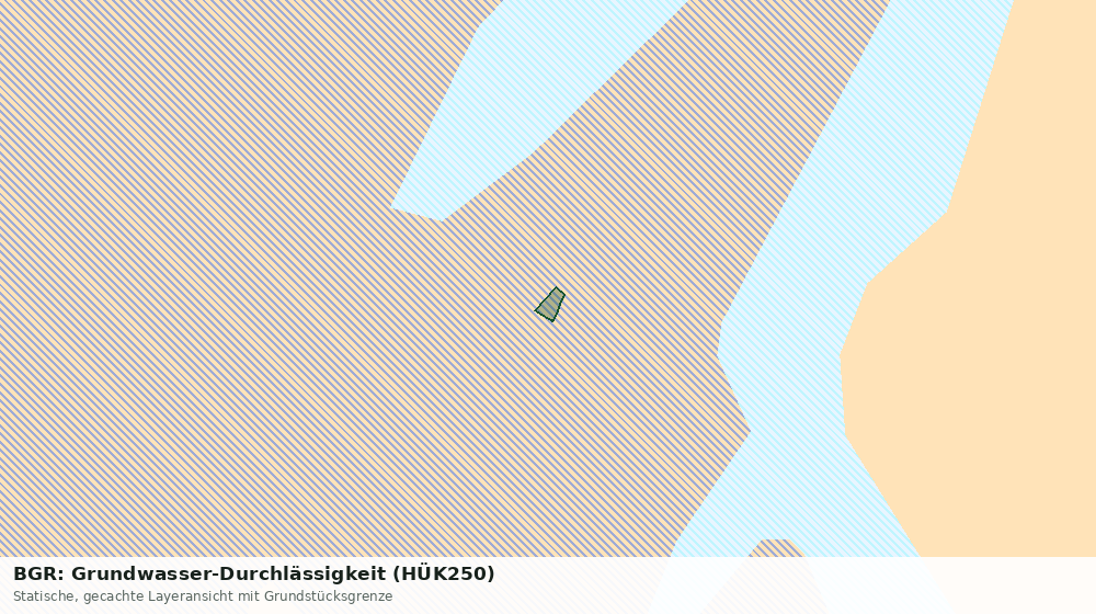 Statische Kartenansicht: BGR: Grundwasser-Durchlässigkeit (HÜK250)