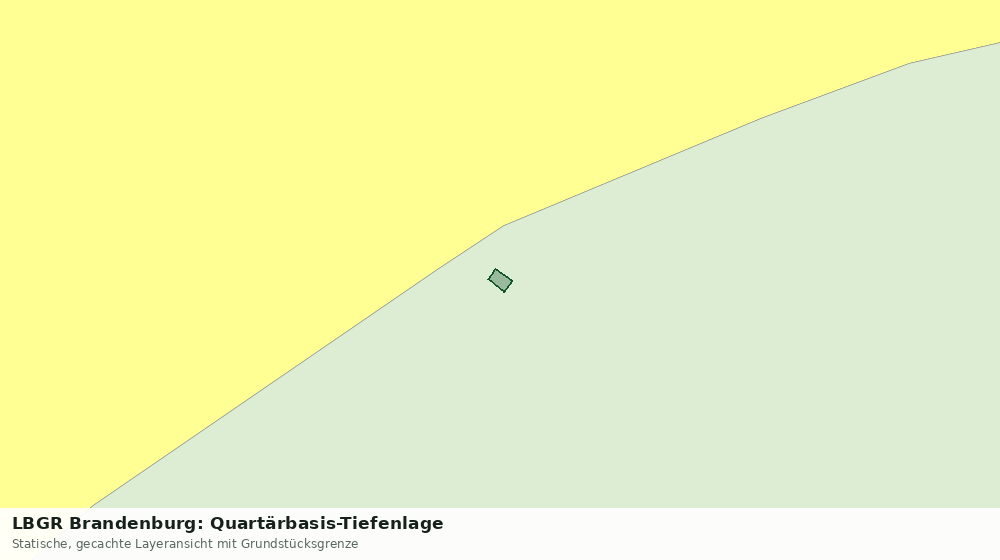 Statische Kartenansicht: LBGR Brandenburg: Quartärbasis-Tiefenlage