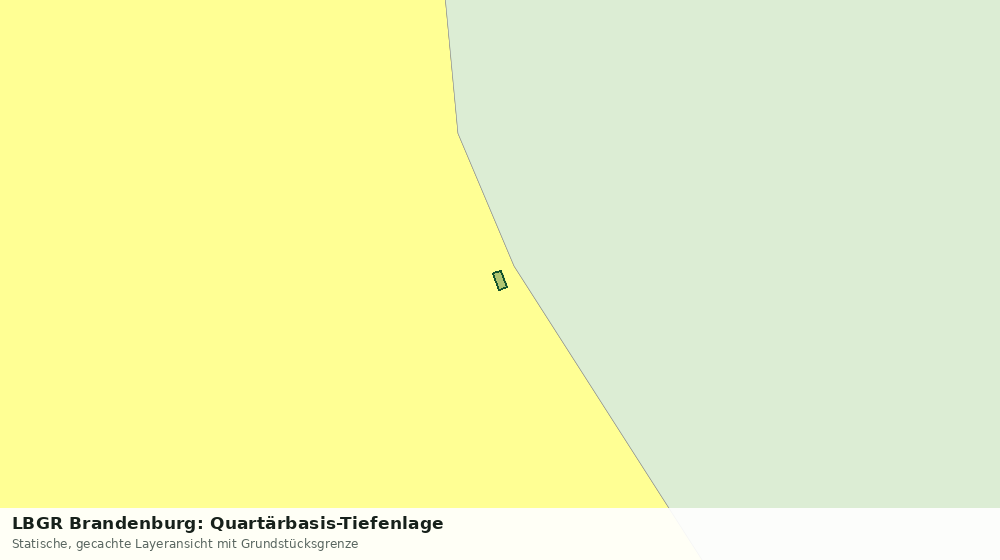 Statische Kartenansicht: LBGR Brandenburg: Quartärbasis-Tiefenlage