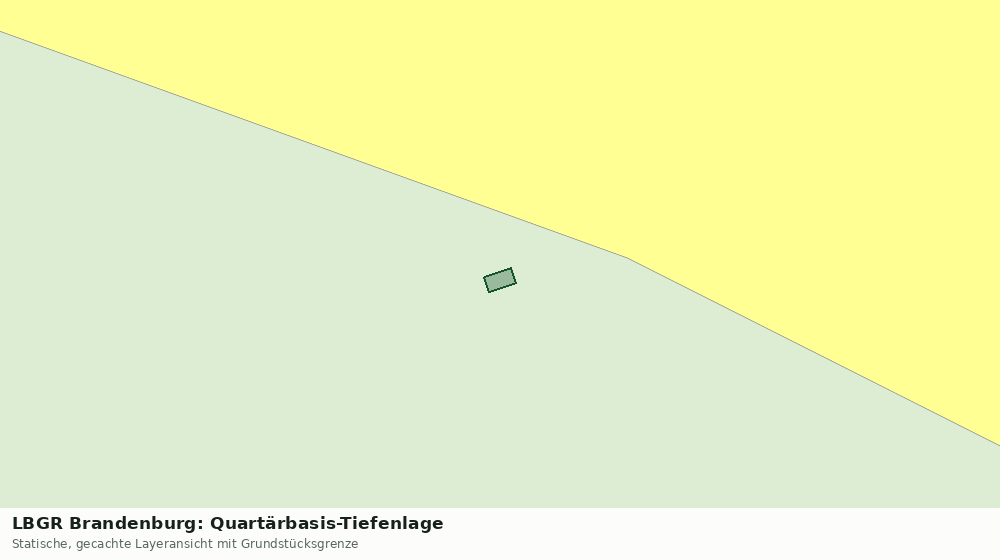 Statische Kartenansicht: LBGR Brandenburg: Quartärbasis-Tiefenlage