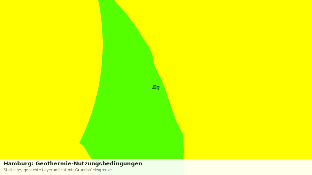 Statische Kartenansicht: Hamburg: Geothermie-Nutzungsbedingungen