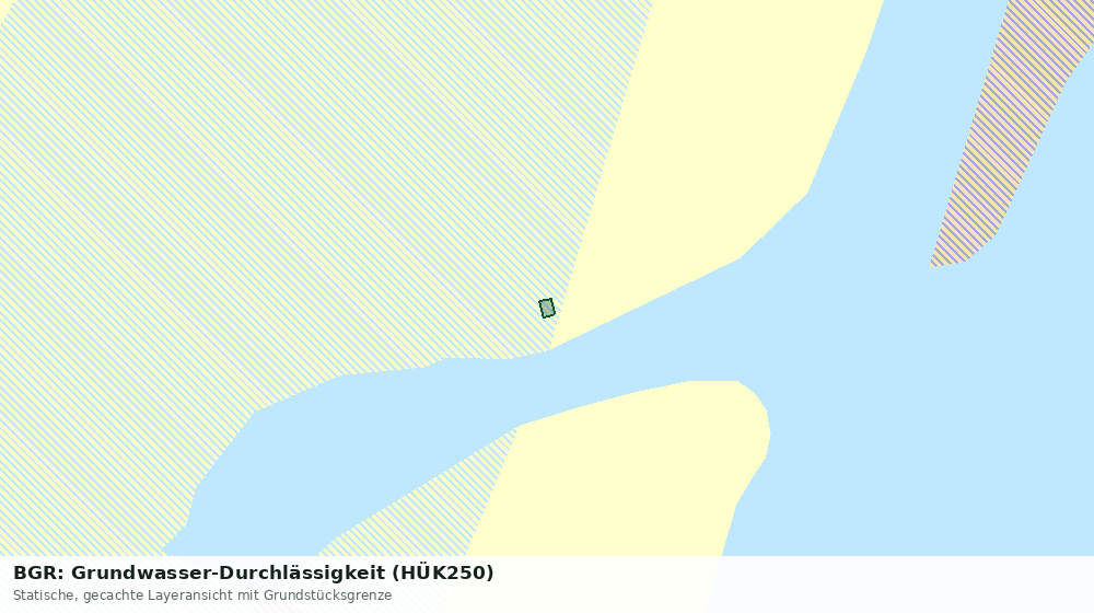 Statische Kartenansicht: BGR: Grundwasser-Durchlässigkeit (HÜK250)