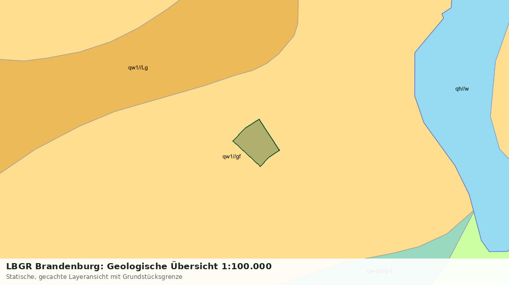 Statische Kartenansicht: LBGR Brandenburg: Geologische Übersicht 1:100.000