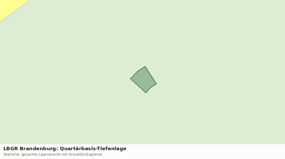 Statische Kartenansicht: LBGR Brandenburg: Quartärbasis-Tiefenlage