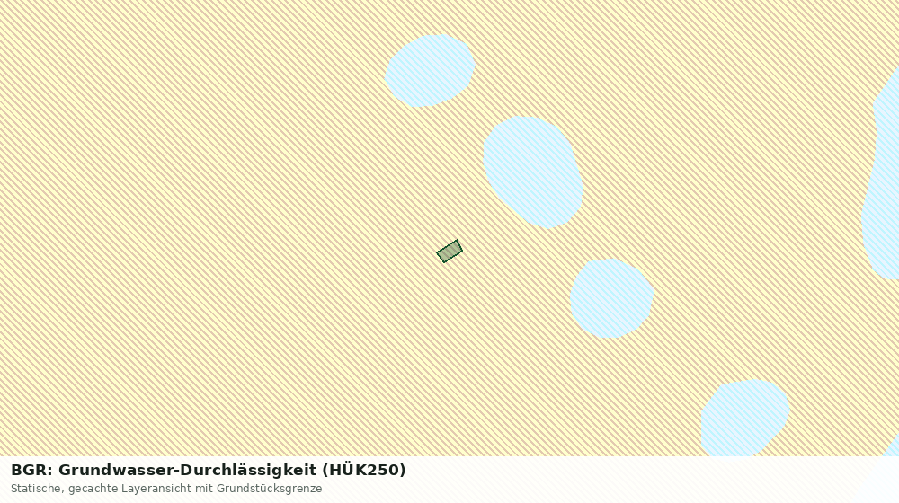 Statische Kartenansicht: BGR: Grundwasser-Durchlässigkeit (HÜK250)