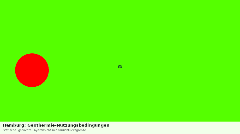 Statische Kartenansicht: Hamburg: Geothermie-Nutzungsbedingungen