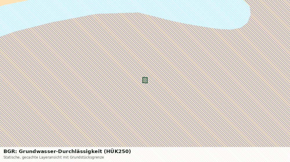 Statische Kartenansicht: BGR: Grundwasser-Durchlässigkeit (HÜK250)