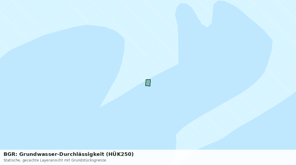 Statische Kartenansicht: BGR: Grundwasser-Durchlässigkeit (HÜK250)