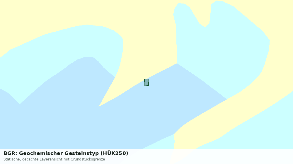 Statische Kartenansicht: BGR: Geochemischer Gesteinstyp (HÜK250)