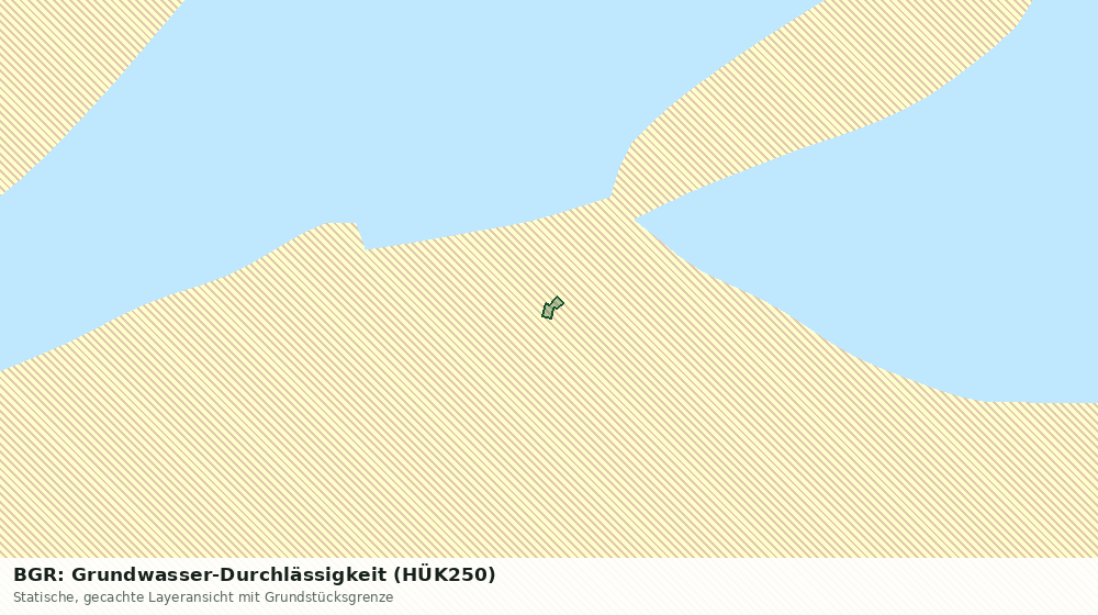 Statische Kartenansicht: BGR: Grundwasser-Durchlässigkeit (HÜK250)