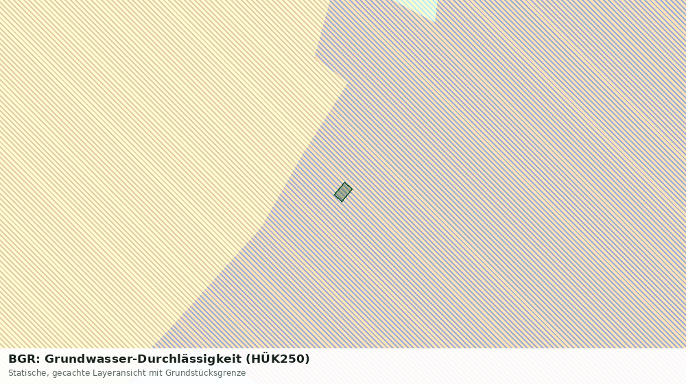 Statische Kartenansicht: BGR: Grundwasser-Durchlässigkeit (HÜK250)