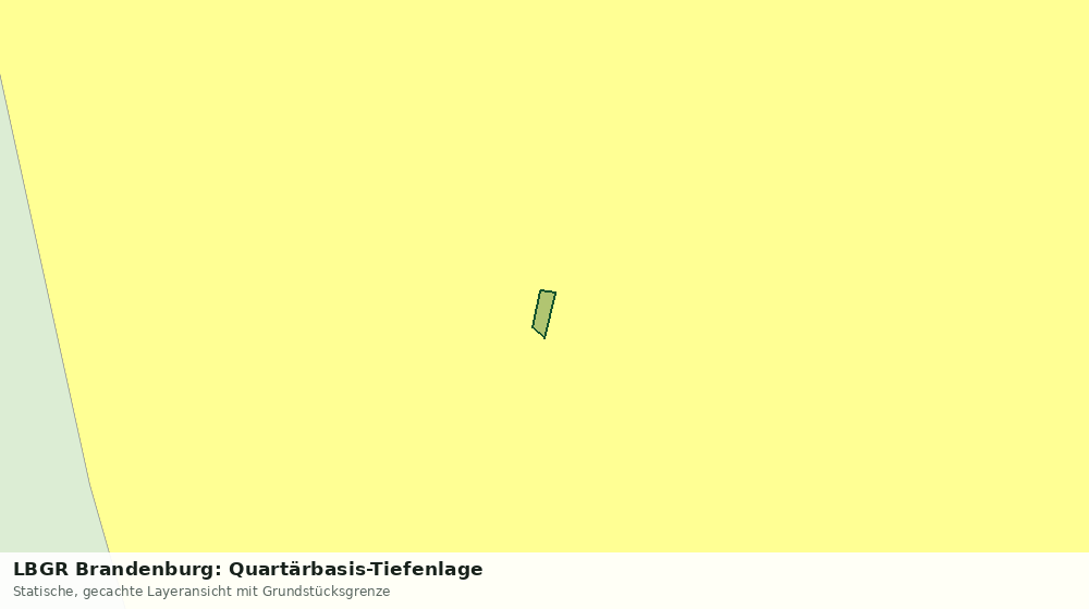 Statische Kartenansicht: LBGR Brandenburg: Quartärbasis-Tiefenlage