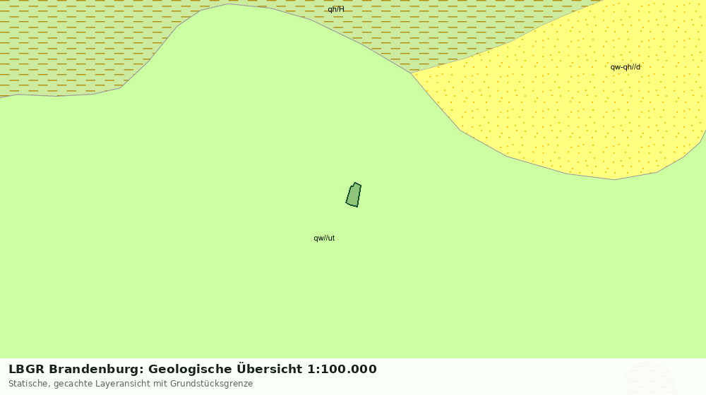Statische Kartenansicht: LBGR Brandenburg: Geologische Übersicht 1:100.000