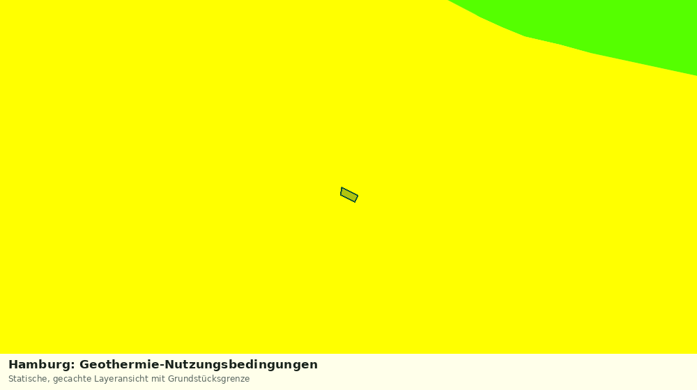 Statische Kartenansicht: Hamburg: Geothermie-Nutzungsbedingungen