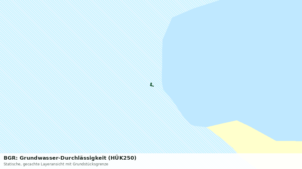 Statische Kartenansicht: BGR: Grundwasser-Durchlässigkeit (HÜK250)